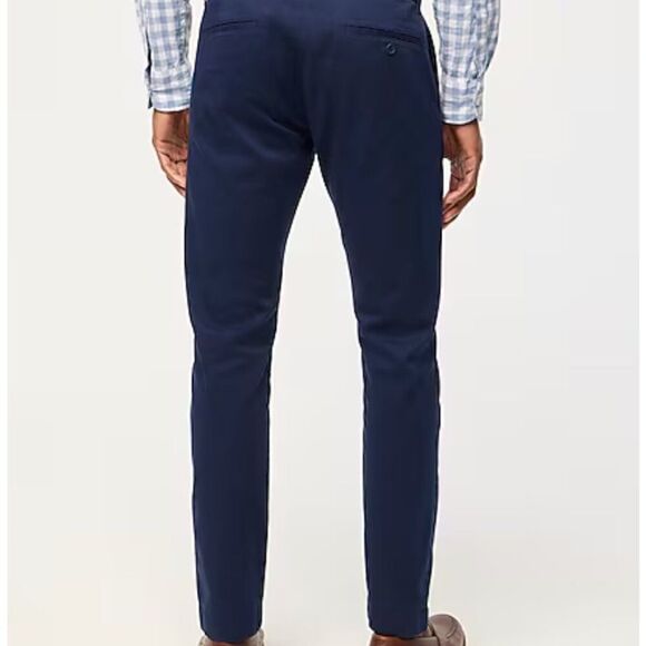 J. Crew Factory Slim-fit flex chino pant in Navy Blue EUC size 32/34 - Picture 6 of 11